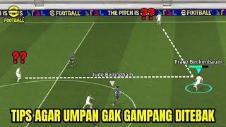 Cara Agar Umpan Tidak Gampang Ditebak  eFootball 2025 Mobile [upl. by Lynnell]