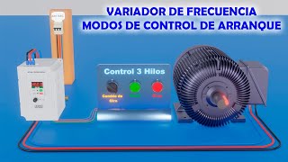 Variador de Frecuencia  Modos de Control de 2 y 3 hilos [upl. by Des]