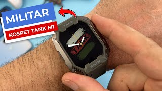 Smartwatch MILITAR ultra RESISTENTE  Relógio MILITAR BOM e BARATO  Kospet Tank M1 Unboxing [upl. by Singh]