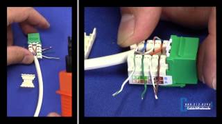 How to Punch Down Your Own Ethernet Keystone  CableWholesale [upl. by Norita266]