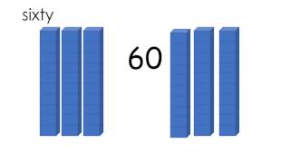 Number Words 0  100 Count by 10s with Base Ten Blocks and Numbers [upl. by Season]