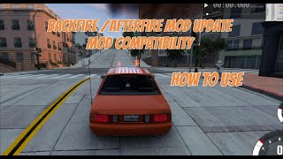 How to use Backfire  Afterfire mod in BeamNG UPDATE Mod Compatible [upl. by Chap]