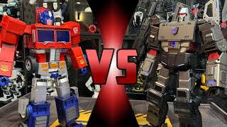 Megatron Robosen VS Optimus Prime  ROBOT DEATH BATTLE [upl. by Berlinda882]