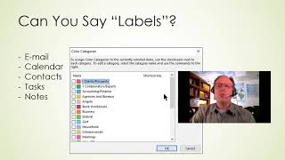 Microsoft Outlook How to use the Categories Labels in All FIVE Primary Outlook Functions [upl. by Ruffina]