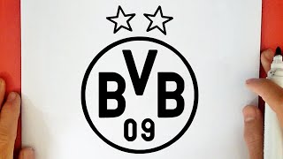 COME DISEGNARE IL LOGO DEL BORUSSIA DORTMUND [upl. by Adidnere]