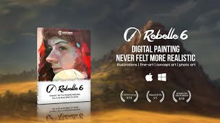 Rebelle 6 Hyperrealistic Painting Software [upl. by Ahsimaj63]