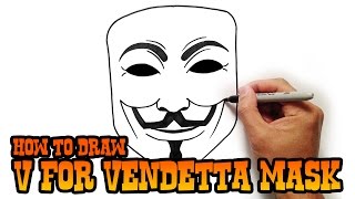 How to Draw V for Vendetta [upl. by Aerdnac255]