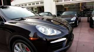 NEW 2012 Porsche Cayenne Turbo Amethyst Espresso Panoramic Roof Burmester Rear Seat Entertainment [upl. by Hendrickson]