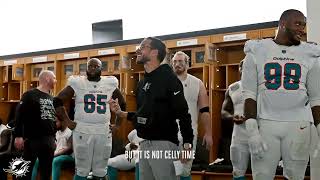 FULL MIKE MCDANIEL LOCKER ROOM SPEECH AFTER WEEK 15 WIN AGAINST NEW YORK JETS  MIAMI DOLPHINS [upl. by Yenalem]