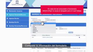 Ley de Tramitación Electrónica Ingreso de demandas y escritos en Oficina Judicial Virtual [upl. by Adamson]