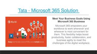 Microsoft 365 Product and Solution  PriceCost Tariff Plan [upl. by Ysnil]