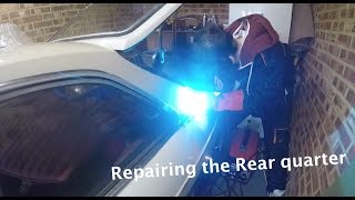 MGB GT Restoration Pt 16 Cutting The Rear Quarter [upl. by Datha]