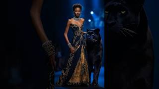 Woman’s Stunning Fusion with Black Panther – Elegance Meets Wild Power [upl. by Chaney874]