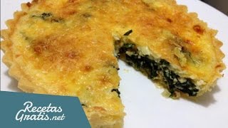 Quiche de espinacas y queso [upl. by Ynaiffit]