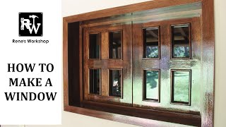 How to Make a Window  Wooden Window Build [upl. by Ahsitil]