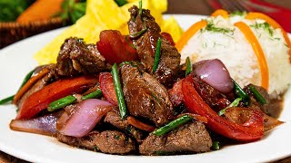 El Mejor Lomo Saltado  RECETA PERUANA  Sazón y Corazón [upl. by Adeys335]