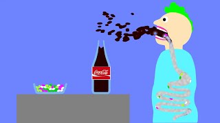 Algodoo  Coca Cola and Mentos  ASMR eating sounds [upl. by Lehrer333]