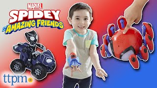 Marvel Spidey and His Amazing Friends Preschool Toys from Hasbro Review [upl. by Attenal957]