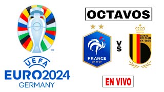 Francia 10 Bélgica en vivo EUROCOPA 2024 OCTAVOS [upl. by Nahij951]