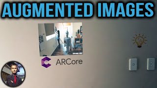 Augmented Images  Video Playback on Wall in ARCore Tutorial [upl. by Phelips]