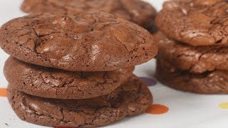 Brownie Cookies Recipe Demonstration  Joyofbakingcom [upl. by Ecerahc]