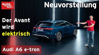 Audi A6 etron erster Eindruck von Avant und Sportback als Elektro  auto motor und sport [upl. by Iroc]