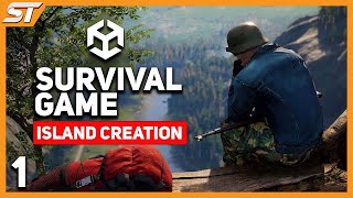 Survival Game in Unity  Island Creation Unity Tutorial  Part 1 [upl. by Ahtabbat296]