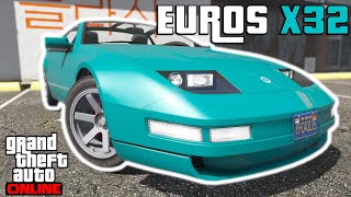 The NEW Annis Euros X32  GTA Online DLC Car Customization [upl. by Ilana537]