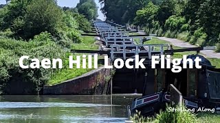 Caen Hill Locks  Kennet and Avon Canal  Wiltshire [upl. by Nobel]