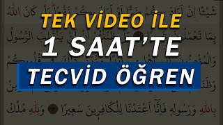 Sadece 1 Video ile 1 Saatte TECVİD ÖĞREN  Kolay ve Pratik Tecvid Öğren  Lamelif Kuran [upl. by Asilehc]