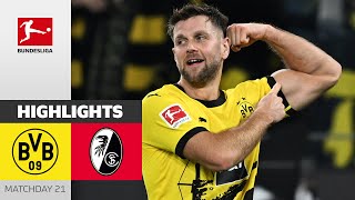 Malen amp Füllkrug Secure Home Streak  Dortmund  Freiburg  Highlights  MD 21 – Bundesliga 2324 [upl. by Miran560]