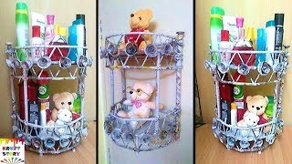 DIY Newspaper wall mount rack 2  Newspaper organizer  Newspaper craft idea [upl. by Clinton]