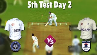 Saving the last wicket  Day 2  5th Test 𝗘𝗻𝗴𝗹𝗮𝗻𝗱 𝘃𝘀 𝗜𝗻𝗱𝗶𝗮  ENG vs IND  Real Cricket 22 [upl. by Drapehs]