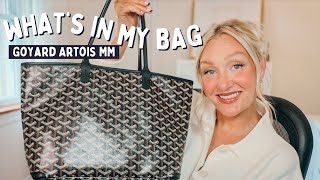 WHATS IN MY BAG  GOYARD ARTOIS MM  LauraLee [upl. by Fini]