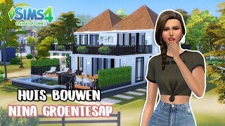 3 Huis bouwen Nina Groentesap  The Sims 4 Nederlands  Speed build [upl. by Elinad854]