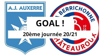 AJ Auxerre  Châteauroux 41 GOAL 902 Yanis Begraoui 20ème journée 202021 [upl. by Cowie753]