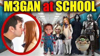 M3GANS SCHOOL ADVENTURES Battle with Ghostface Chucky Mandalorian [upl. by Yvonne]