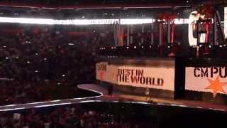 WWE WrestleMania XXVIII 28 WWE Champion CM Punk entrance to Cult of Personality [upl. by Eiroc]