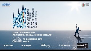 Campionati Italiani Pattinaggio di Figura 2018  15 dicembre 2017 [upl. by Anaibib]