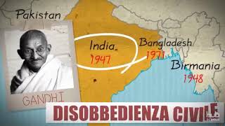 Carta animata  La decolonizzazione di Asia e Africa [upl. by Anirdnaxela]