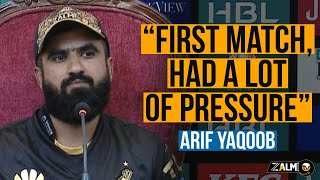 Arif Yaqoobs Press Conference  MS v PZ  Peshawar Zalmi  PSL 9  Zalmi TV [upl. by Sabrina663]