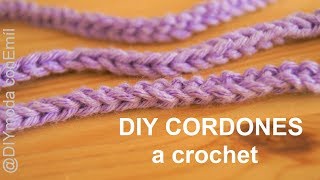 Cómo hacer cordón a crochet paso a paso fácil y rapido [upl. by Merrily958]