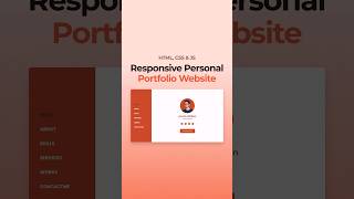 Responsive Portfolio Website HTML CSS JavaScript [upl. by Thetes365]