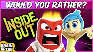 Inside Out Would You Rather Workout  Brain Breaks For Kids  Just Dance  Danny GoNoodle [upl. by Lumbard577]