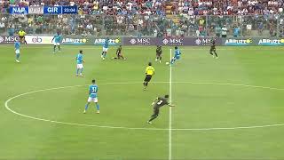 Jastin and Savinho Highlights Napoli vs Girona seriea laliga gironafc napoli [upl. by Sible]