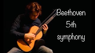 Beethovens 5th Symphony on Classical Guitar Allegro Con Brio  Rolf van Meurs [upl. by Kreager]