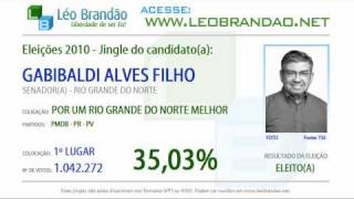 Jingles Eleições 2010  Garibaldi Alves Filho  PMDB  leobrandaonet [upl. by Aikemit]