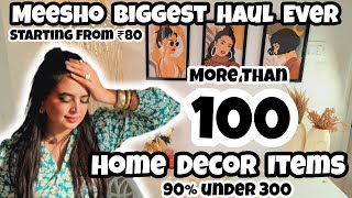 Meesho 100 Home Decor Items😱  घर को सजाएं Budget मे 100 HOME DECOR ITEMS  Chepest  Affordable [upl. by Aiehtela694]