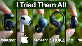 Best OPEN Earbuds 2024 Tested amp Compared  Bose vs Sony vs AirPods vs Shokz [upl. by Nnaeirb]