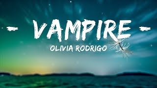 Olivia Rodrigo  vampire Clean  Lyrics  Smith [upl. by Aynotal]